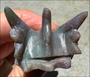 Rainbow Jasper PHOENIX Crystal Skull - Health and Re-Birth
