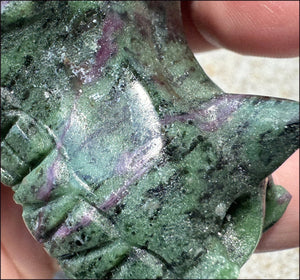 DARK Rubycrosite DRAGON Crystal Skull - Release old fears, Increase vitality