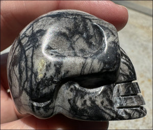 Spiderweb Jasper CRYSTAL SKULL - Insight, Attunement - with Synergy 10+ yrs