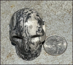 Spiderweb Jasper CRYSTAL SKULL - Insight, Attunement - with Synergy 10+ yrs