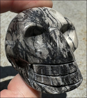 Spiderweb Jasper CRYSTAL SKULL - Insight, Attunement - with Synergy 10+ yrs