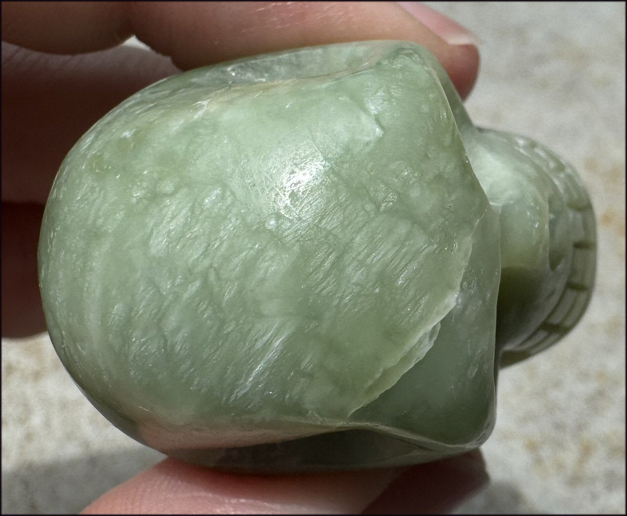 ~Beautiful!~ Serpentine CRYSTAL SKULL - Emotional Cleansing