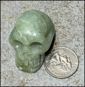 ~Beautiful!~ Serpentine CRYSTAL SKULL - Emotional Cleansing