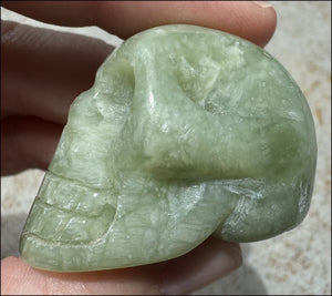 ~Beautiful!~ Serpentine CRYSTAL SKULL - Emotional Cleansing