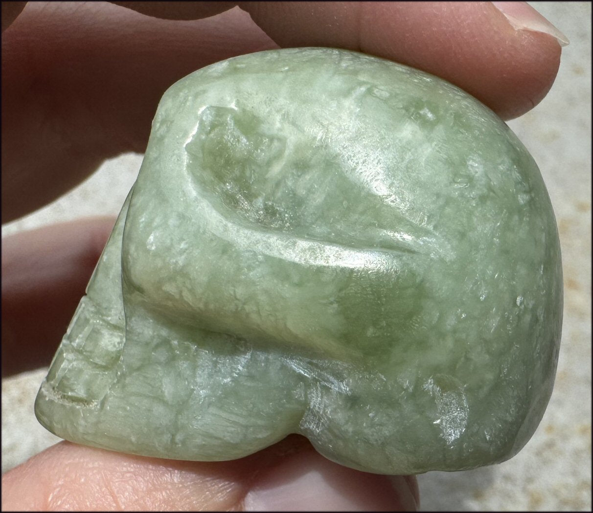 ~Beautiful!~ Serpentine CRYSTAL SKULL - Emotional Cleansing