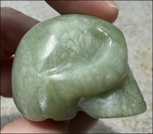 ~Beautiful!~ Serpentine CRYSTAL SKULL - Emotional Cleansing