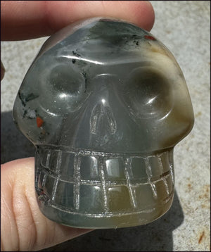Hummingbird Agate CRYSTAL SKULL - Clarity, Self-Healing