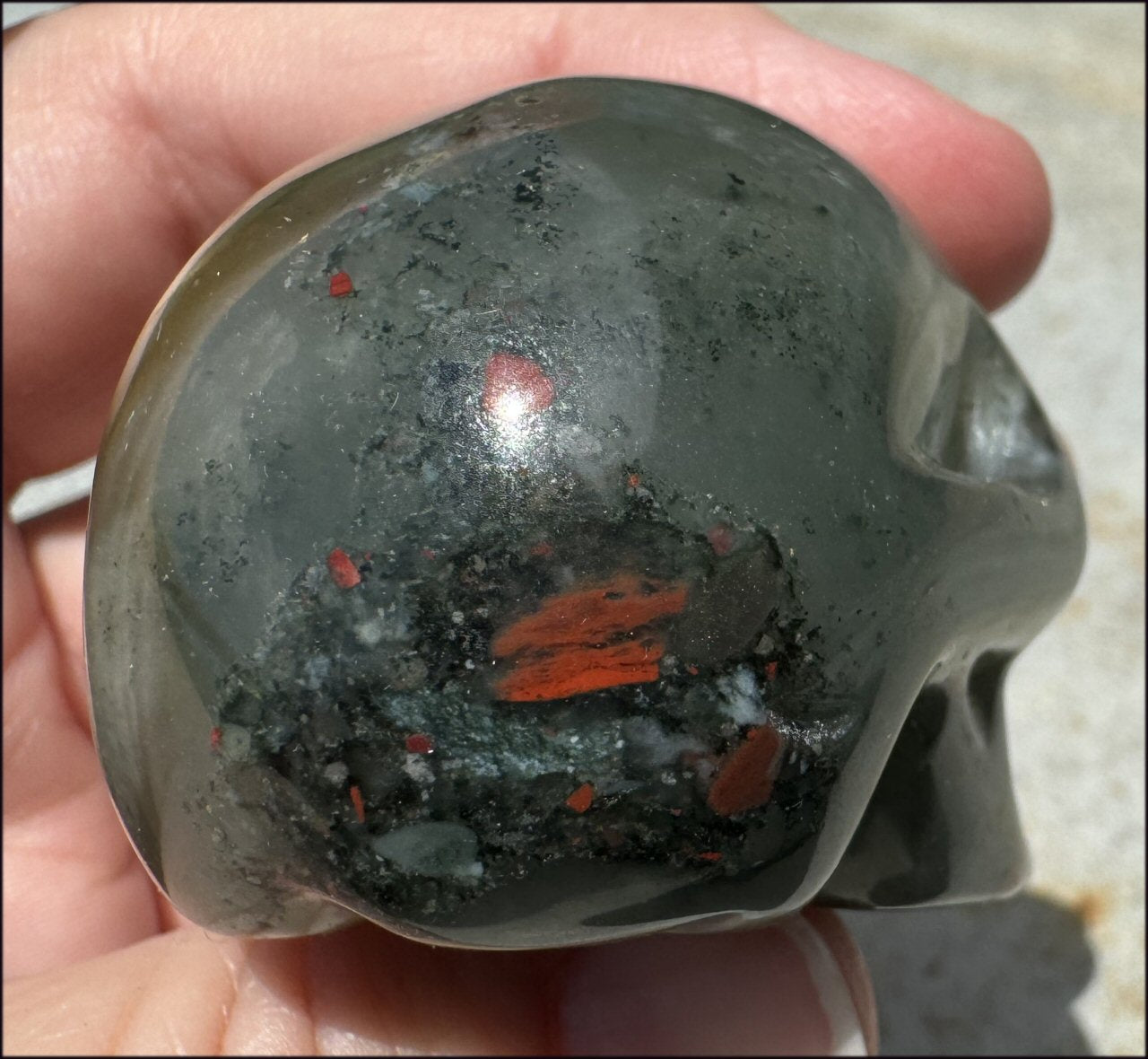 Hummingbird Agate CRYSTAL SKULL - Clarity, Self-Healing