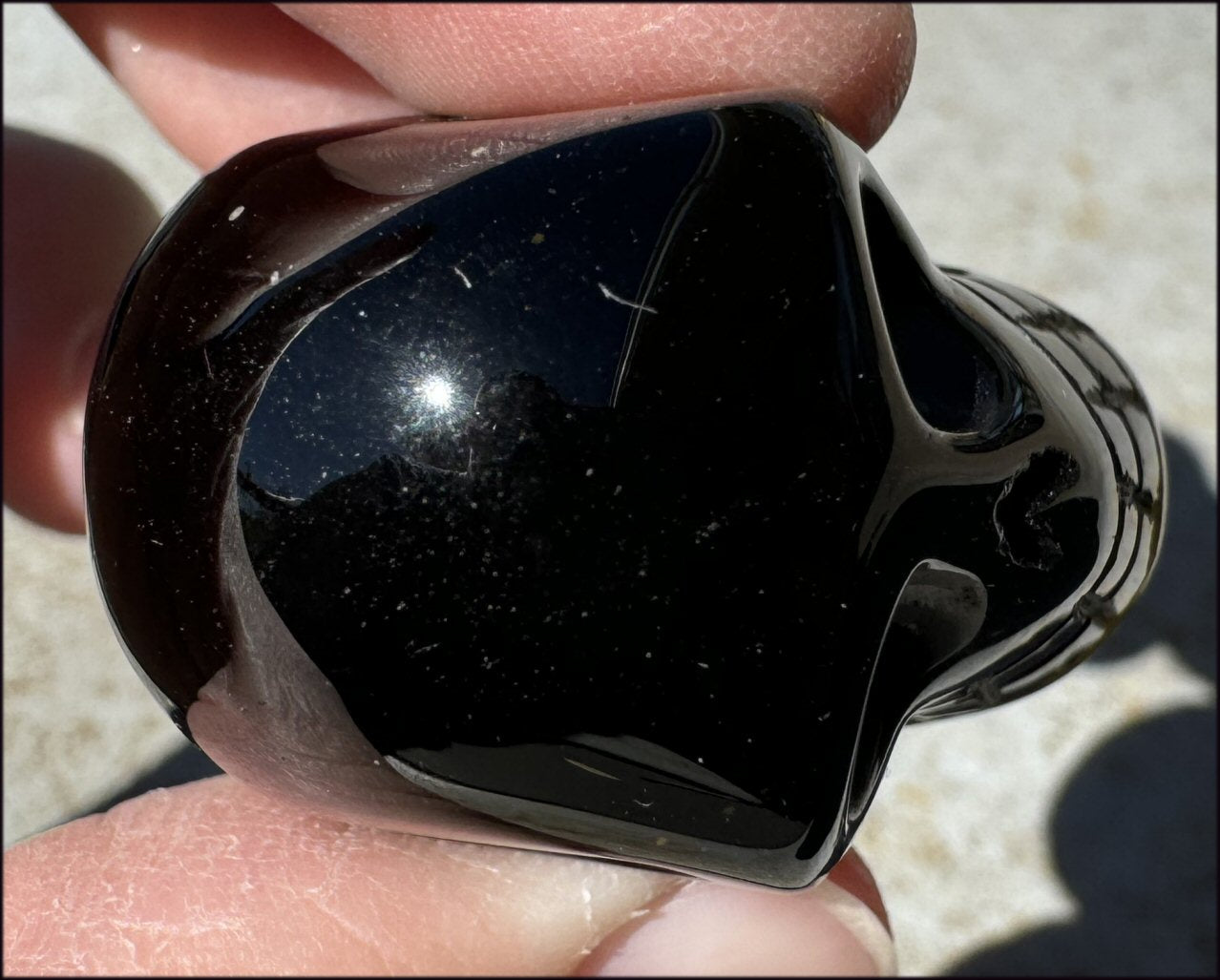 Golden SHEEN OBSIDIAN Crystal Skull - Clarity, Scrying