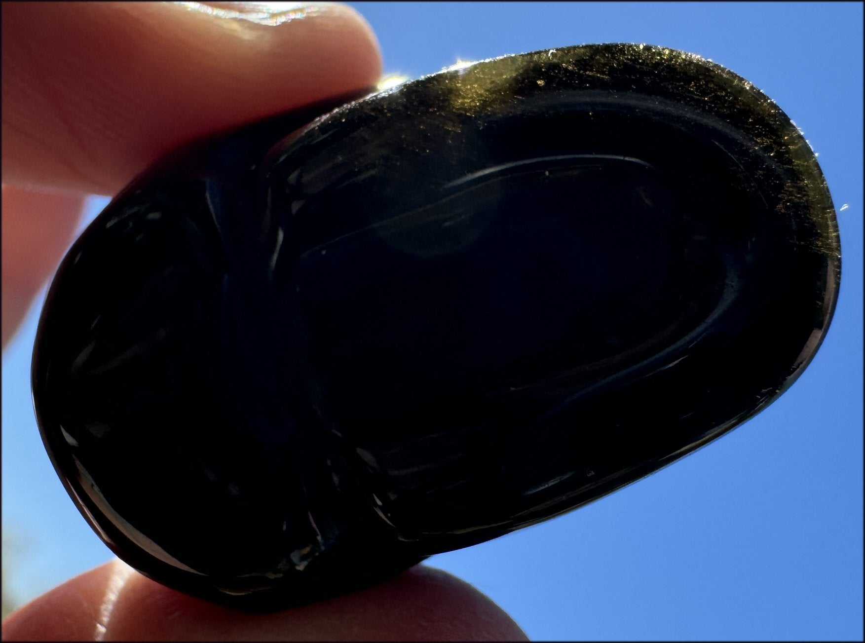 Golden SHEEN OBSIDIAN Crystal Skull - Clarity, Scrying