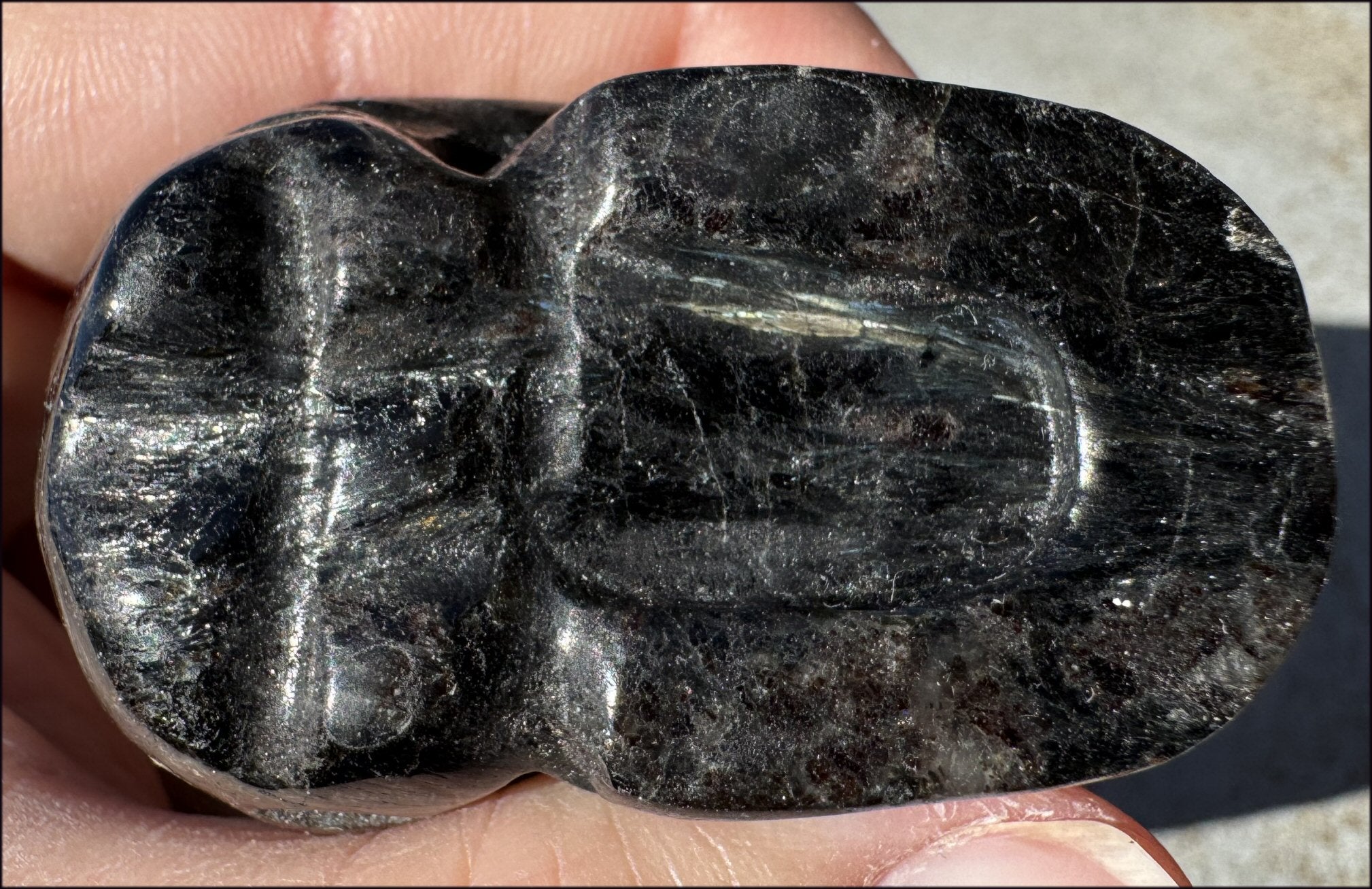 Russian ASTROPHYLLITE Crystal Skull - Release old patterns - with Synergy 10+ years