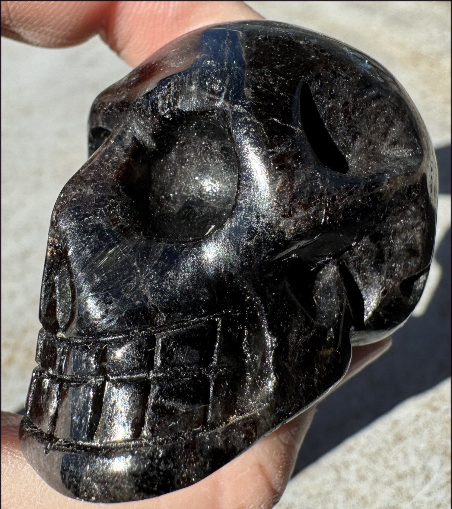 Russian ASTROPHYLLITE Crystal Skull - Release old patterns - with Synergy 10+ years