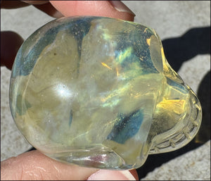 Golden "Andara" Obsidian CRYSTAL SKULL - Self-Healing, Balance Chakras