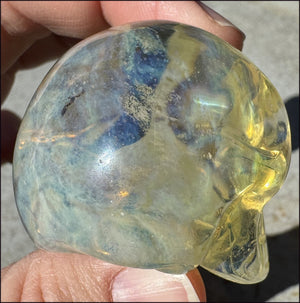 Golden "Andara" Obsidian CRYSTAL SKULL - Self-Healing, Balance Chakras