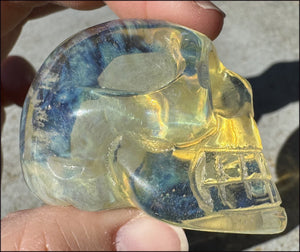Golden "Andara" Obsidian CRYSTAL SKULL - Self-Healing, Balance Chakras