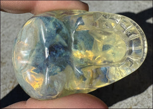 Golden "Andara" Obsidian CRYSTAL SKULL - Self-Healing, Balance Chakras