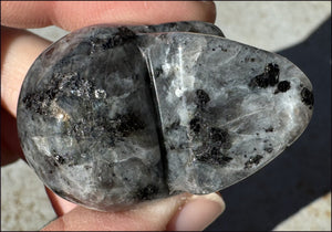 ~Shimmery~ Larvikite Collector's CRYSTAL SKULL - Insight, Reduce Stress