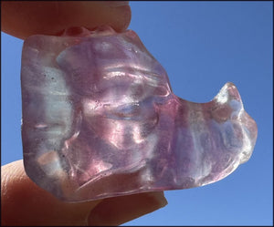 Fluorite Baby DRAGON Crystal Skull - Divination, Meditation