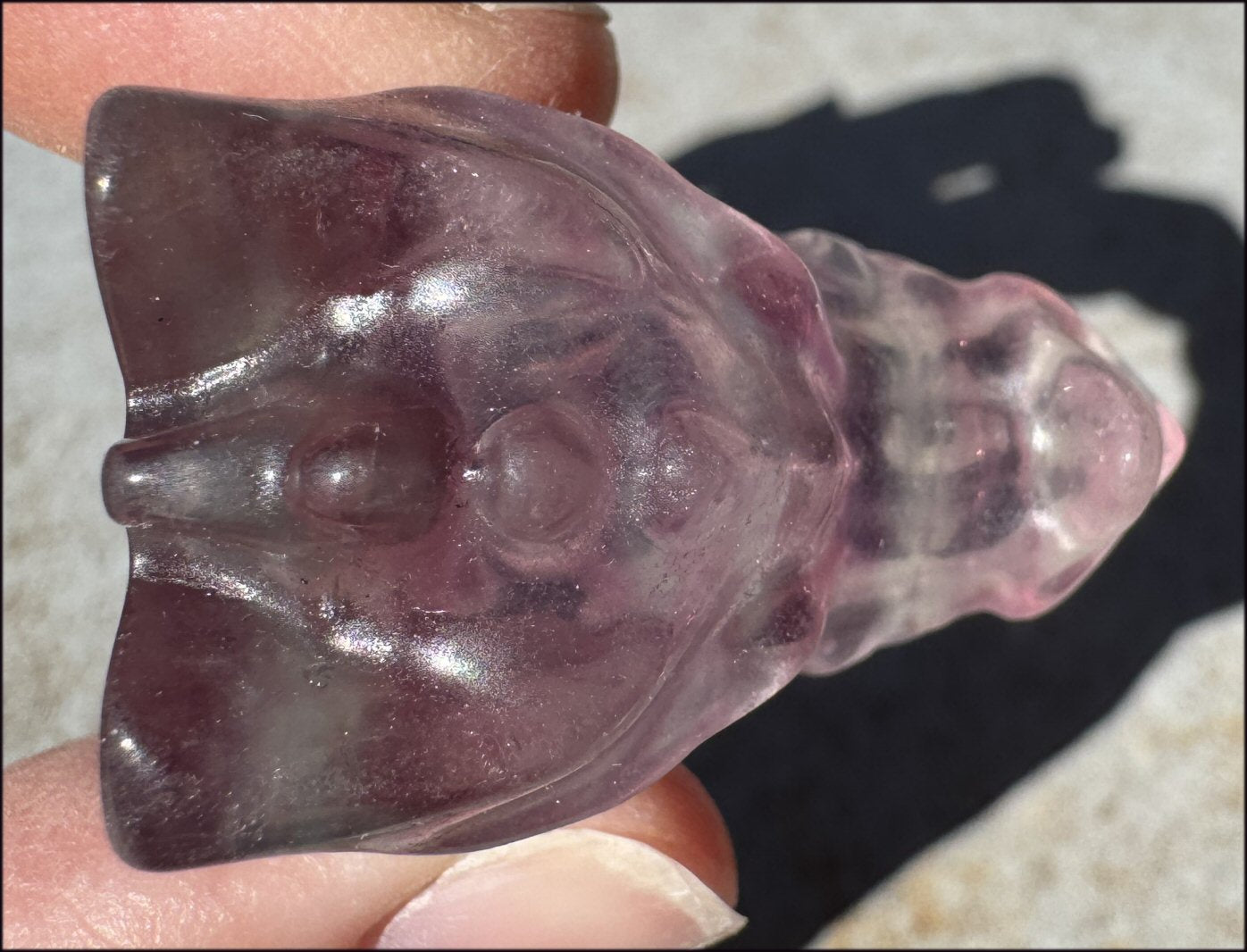 Fluorite Baby DRAGON Crystal Skull - Divination, Meditation