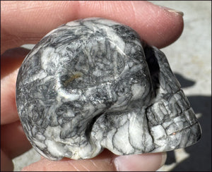 Pinolith Crystal Skull - AKA Pinolite - Calming, Support creativity