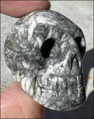 Pinolith Crystal Skull - AKA Pinolite - Calming, Support creativity