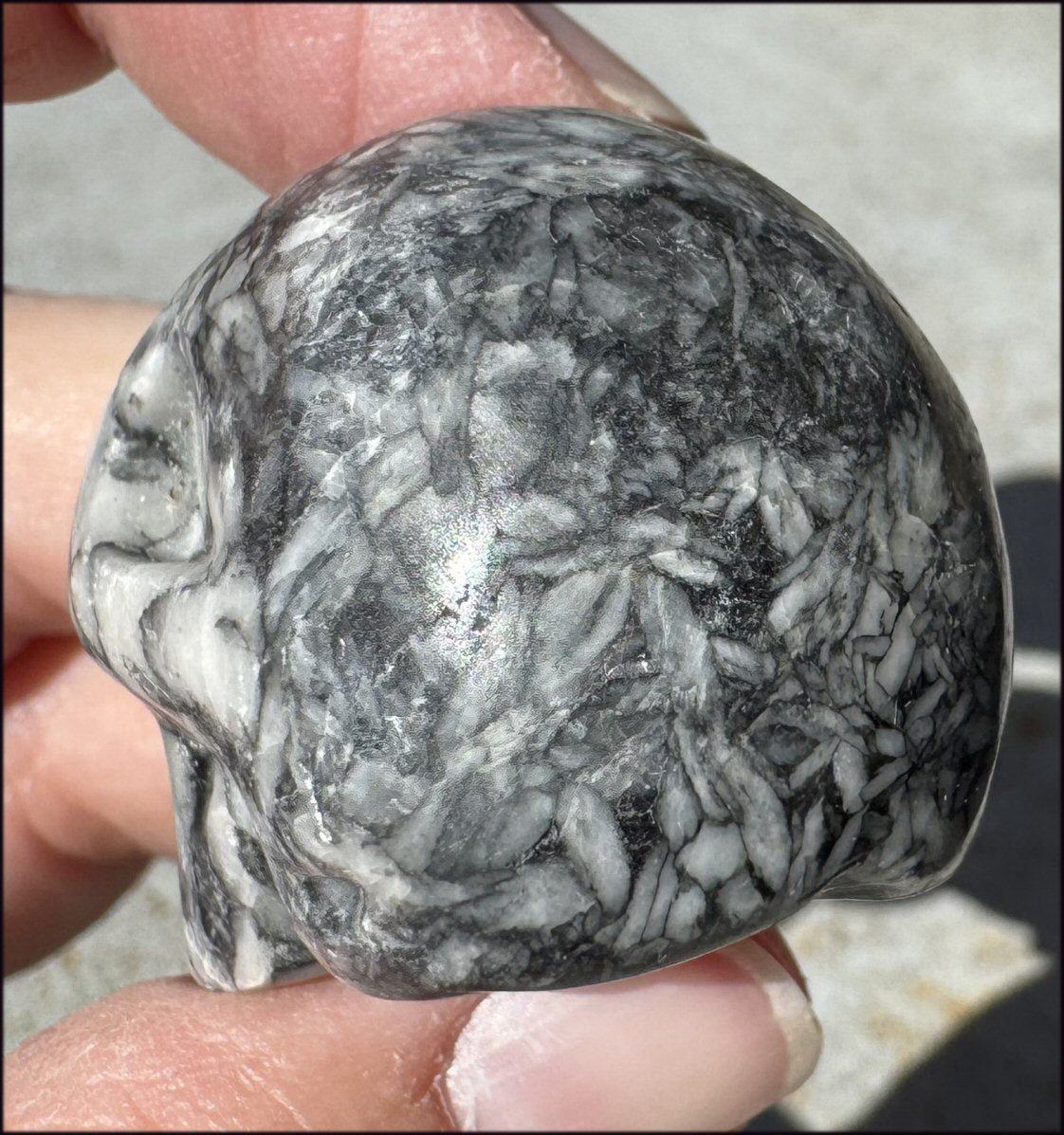 Pinolith Crystal Skull - AKA Pinolite - Calming, Support creativity