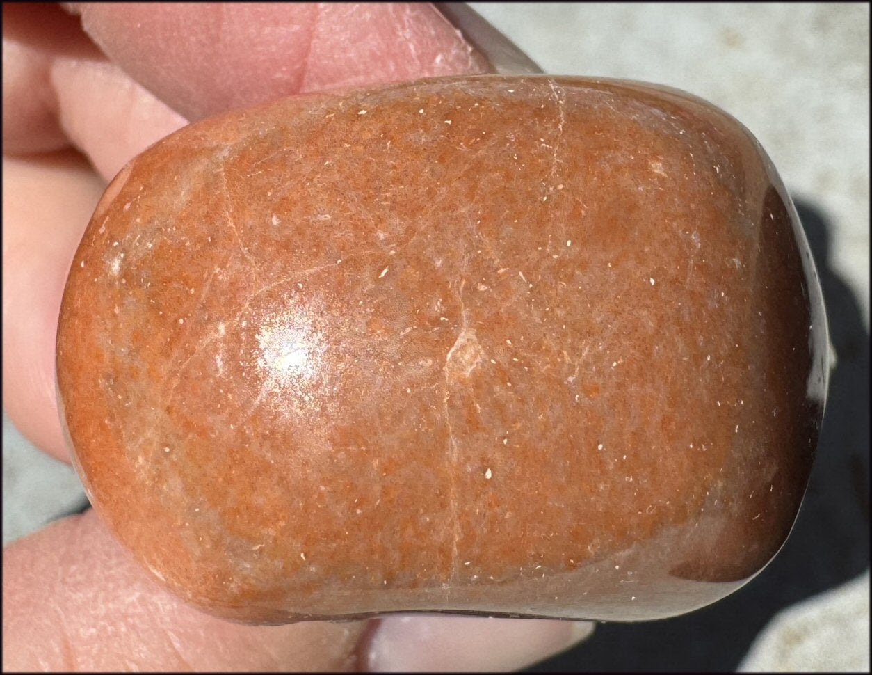 Orange Feldspar SIDHE / FAE / FAIRY Crystal Skull - 2nd Chakra, Balance