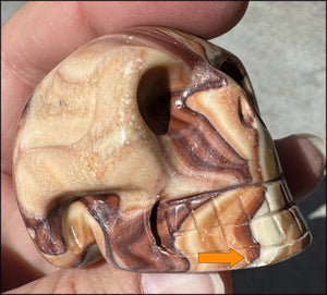 RED Picture Rock Jasper CRYSTAL SKULL - Stimulate positive energy flow