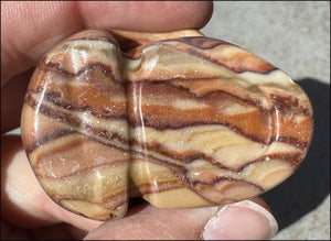 RED Picture Rock Jasper CRYSTAL SKULL - Stimulate positive energy flow