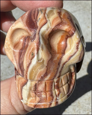 RED Picture Rock Jasper CRYSTAL SKULL - Stimulate positive energy flow