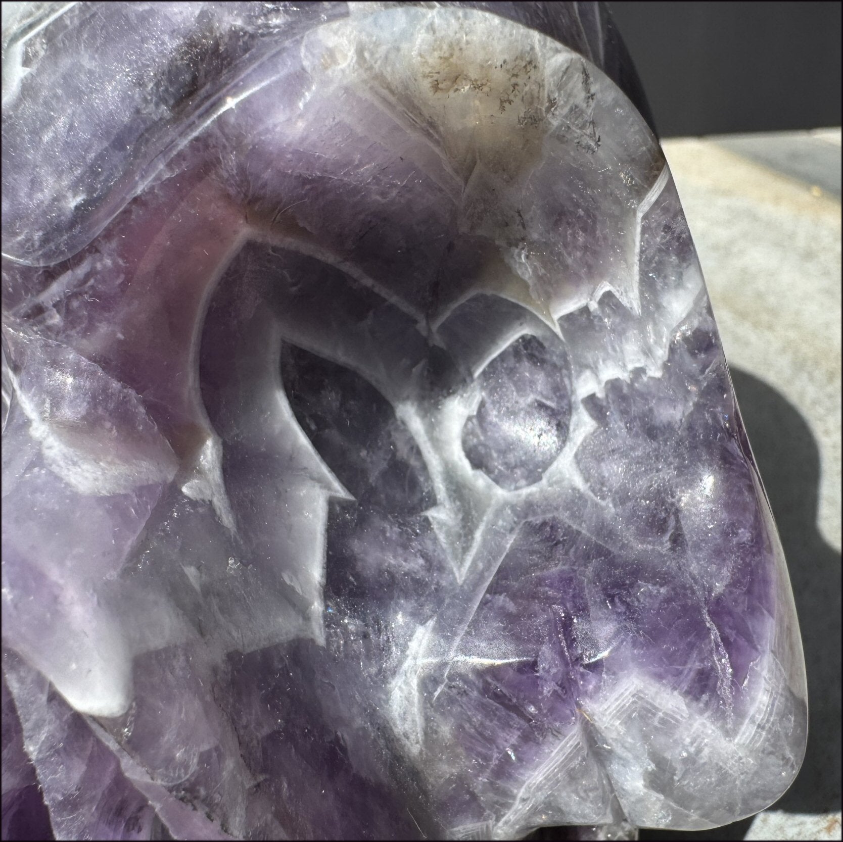 LifeSize Super 7 / Melody Stone CRYSTAL SKULL - Excellent for healing work! - 9lbs+