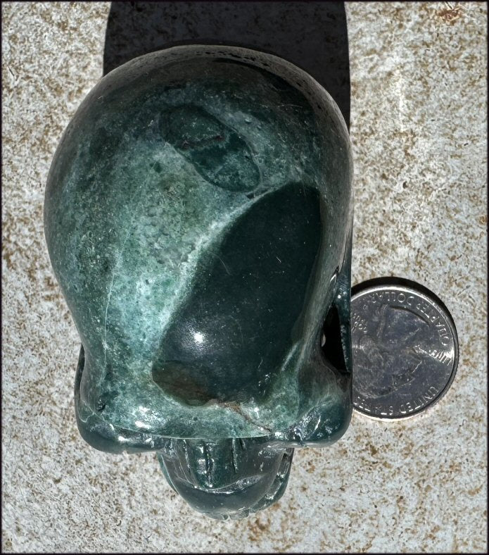 Natural Ocean Jasper + Moss Agate Mix CRYSTAL SKULL!