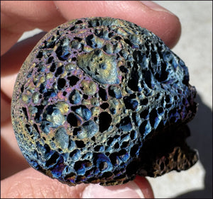 ~NEW~ Titanium Flame LAVA Crystal Skull - Support working thru emotional trauma