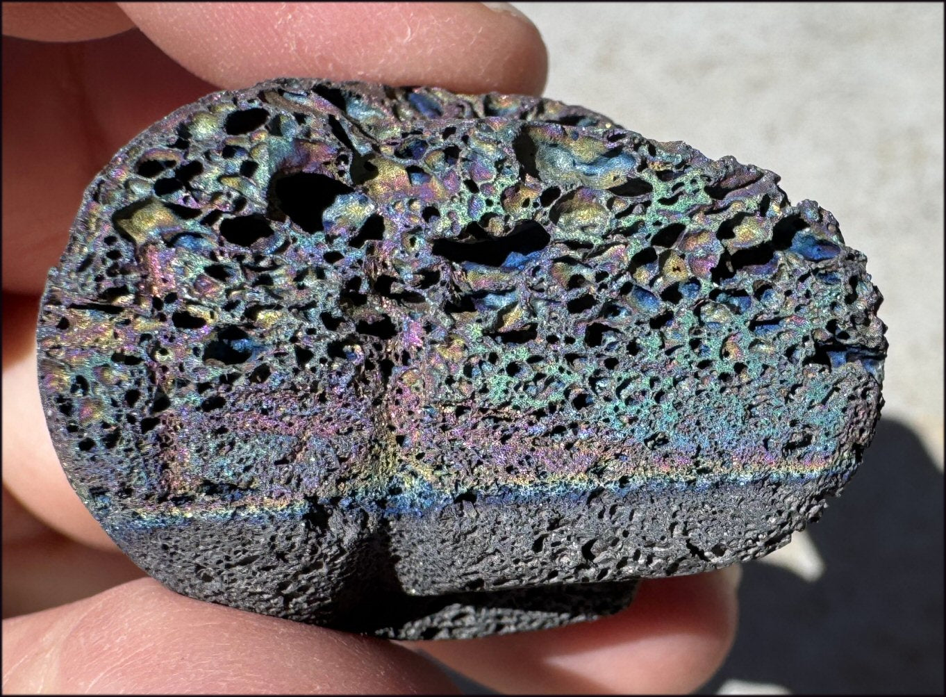 ~NEW~ Titanium Flame LAVA Crystal Skull - Support working thru emotional trauma