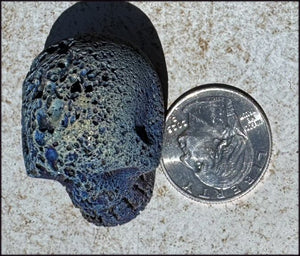 ~NEW~ Titanium Flame LAVA Crystal Skull - Support working thru emotional trauma