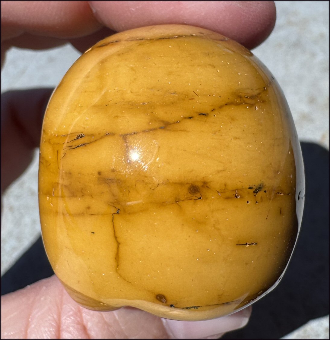 Vibrant Golden Yellow MOOKAITE Crystal Skull - Joy! - with Synergy 12+ years