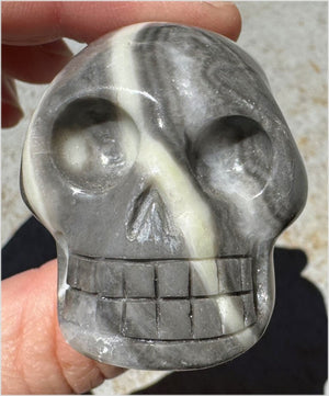 ~Gorgeous!~ Sea Shell Jasper CRYSTAL SKULL - Actualization, Energetic Cleansing