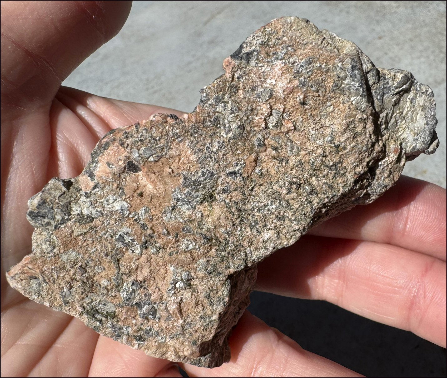 DARK Natural Smoky Quartz Crystal Cluster with Feldspar - Highly protective!