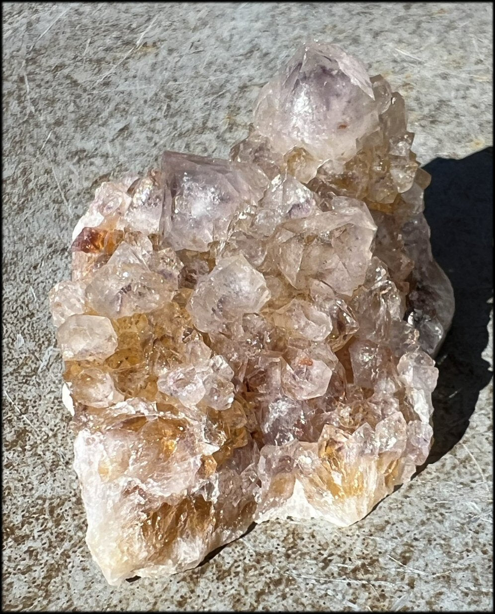 ~Intense~ Ametrine Spirit Quartz Crystal Cluster with Hematite
