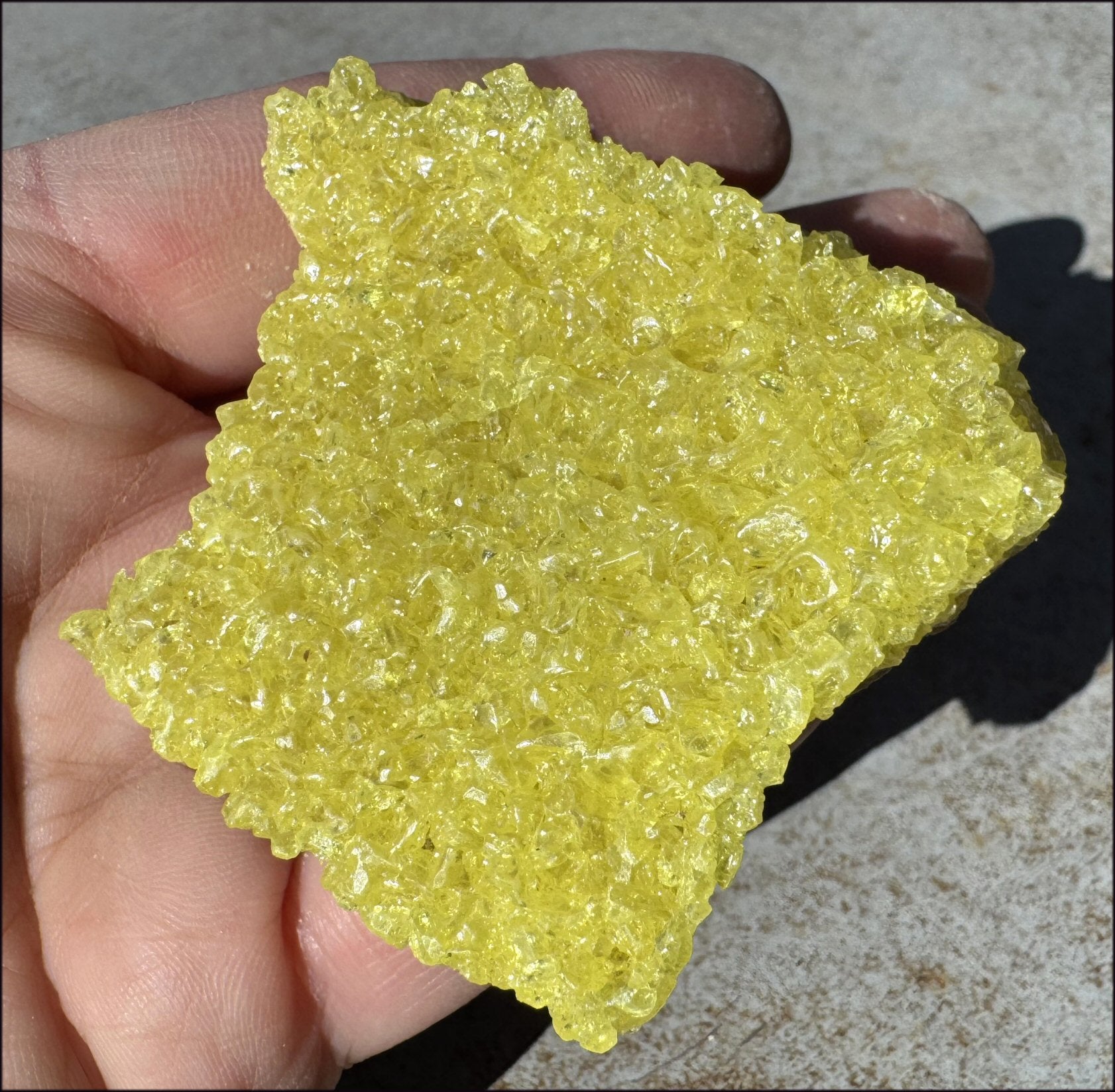 Natural SULFUR Crystal Cluster Specimen - Enhance creativity, Remove negativity