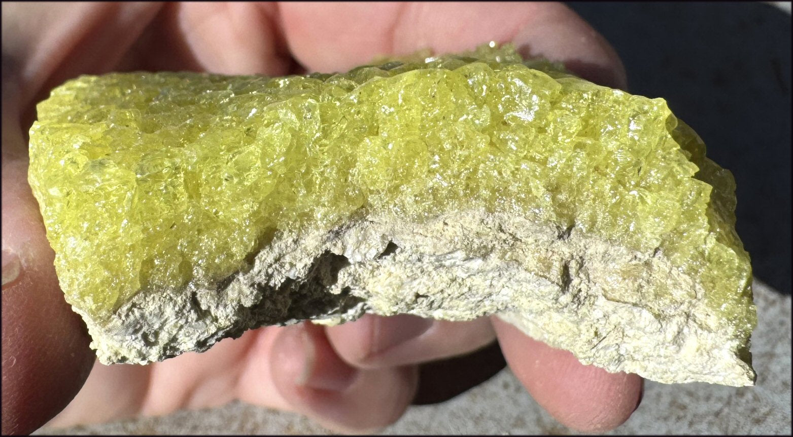 Natural SULFUR Crystal Cluster Specimen - Enhance creativity, Remove negativity