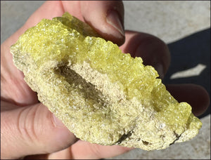 Natural SULFUR Crystal Cluster Specimen - Enhance creativity, Remove negativity