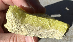 Natural SULFUR Crystal Cluster Specimen - Enhance creativity, Remove negativity