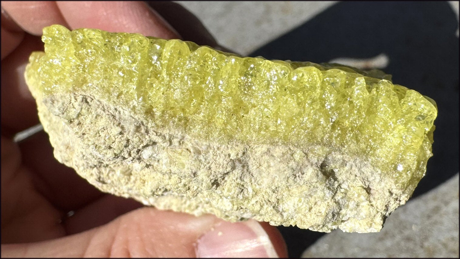 Natural SULFUR Crystal Cluster Specimen - Enhance creativity, Remove negativity