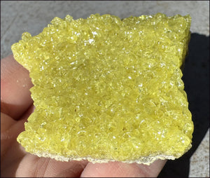 Natural SULFUR Crystal Cluster Specimen - Enhance creativity, Remove negativity