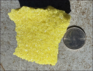 Natural SULFUR Crystal Cluster Specimen - Enhance creativity, Remove negativity