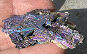 Titanium Flame KYANITE Specimen with Rainbow Colors - Align Chakras, Energizing