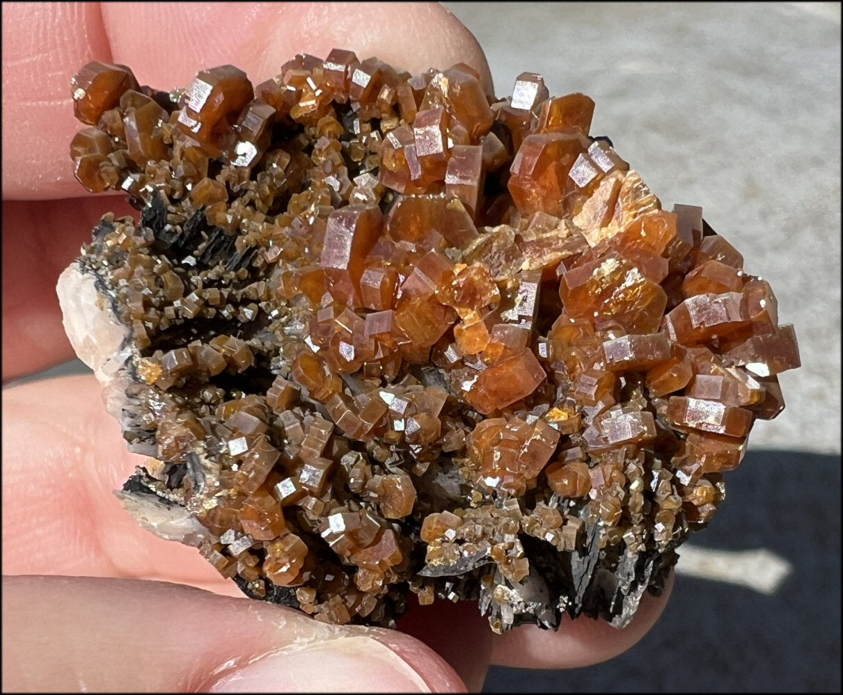 Moroccan VANADINITE Crystal Specimen - Root Chakra, Harmony
