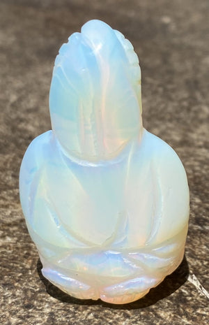 Carved Opalite KWAN YIN Goddess - Goddess of Compassion and Mercy