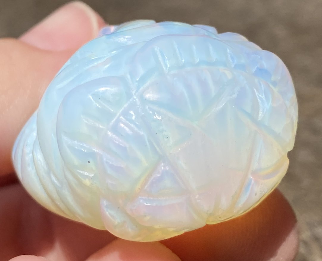 Carved Opalite KWAN YIN Goddess - Goddess of Compassion and Mercy